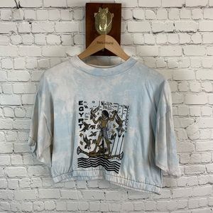 EGYPTIAN bleached crop top with ELASTIC 🌟